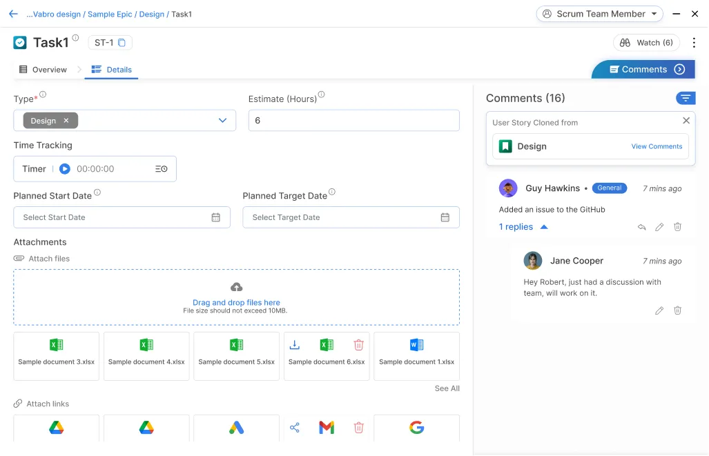 Task Comments