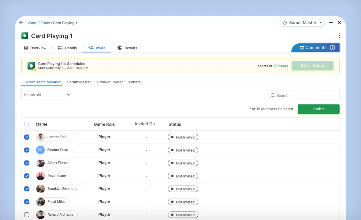 participant invitation