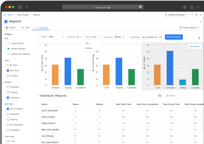 Exportable Reports